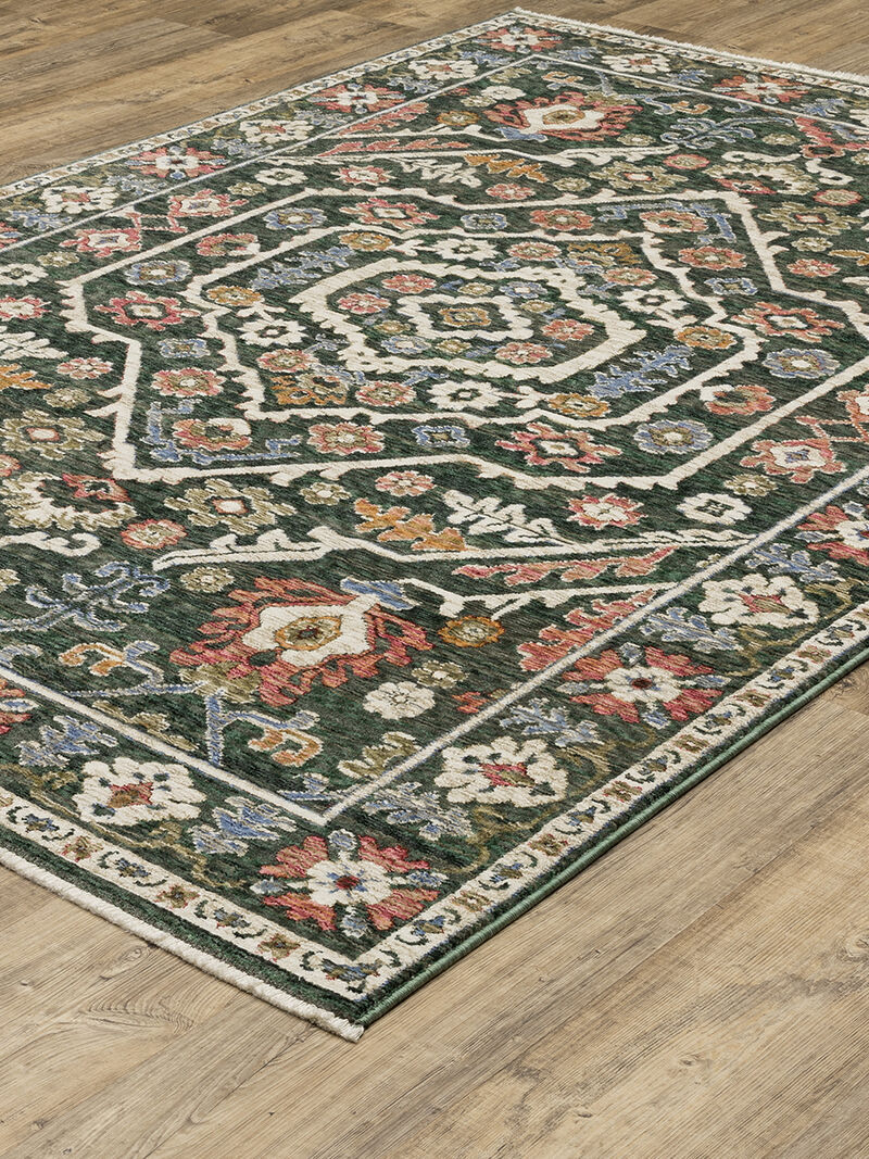 Hastings 3'10" x 5'5" Green Rug