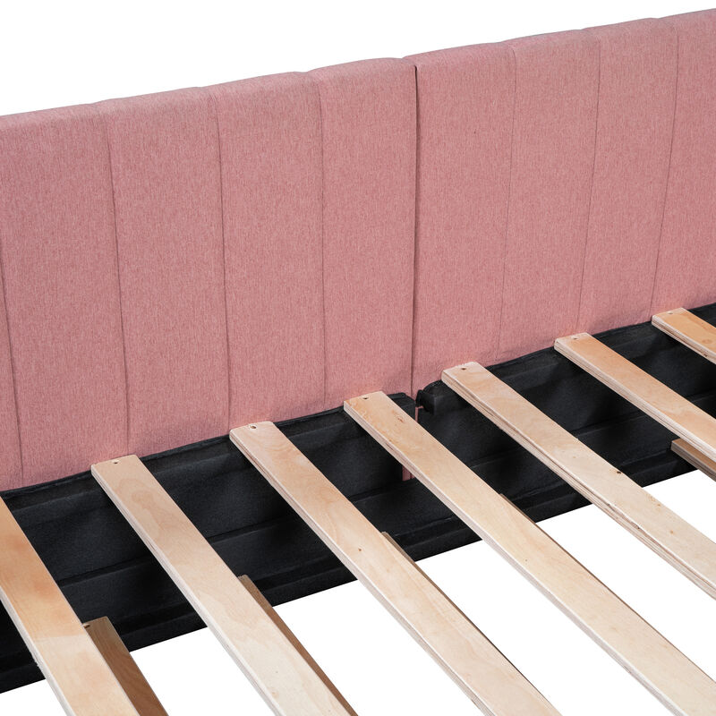 Merax Upholstered Daybed Bed Frame with Trundle