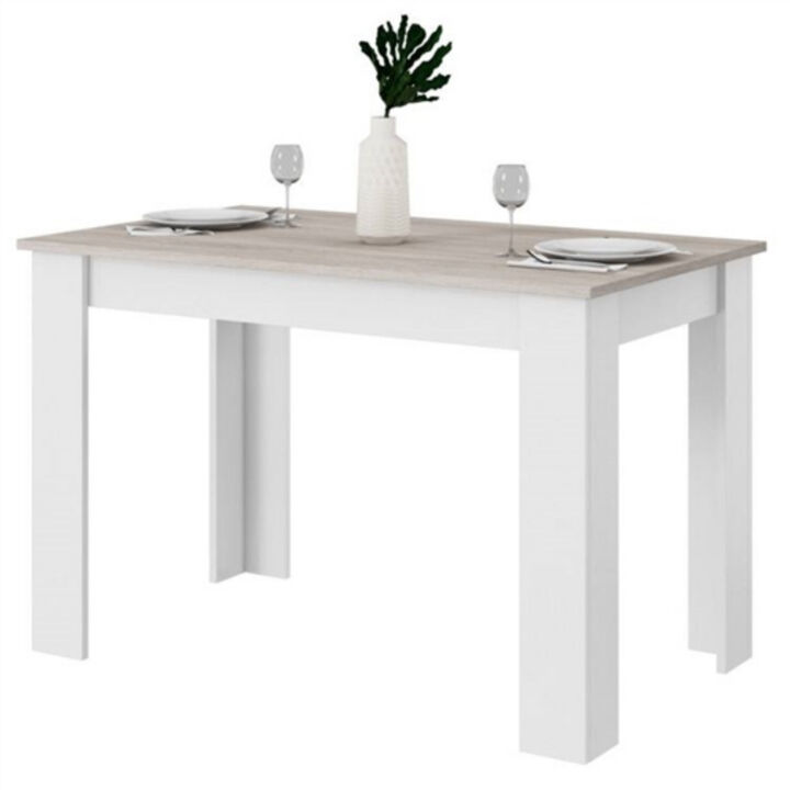 Modern Wooden Finish Table – Use as Kitchen Dining Table or Computer Desk