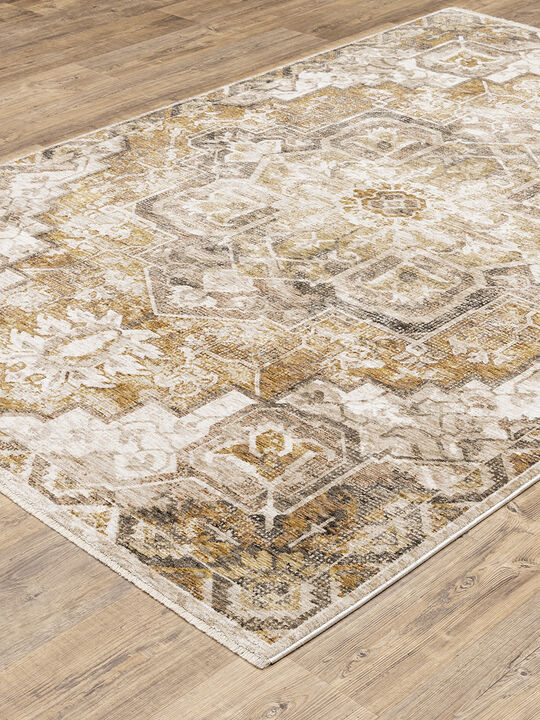 Maharaja 2' x 3' Gold Rug