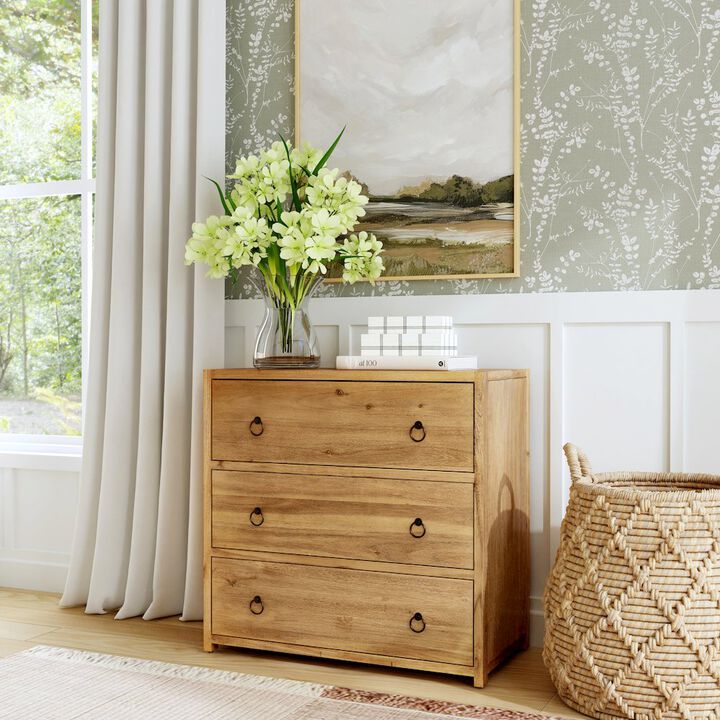 Butler Specialty Lark 3 Drawer Dresser, Light Brown