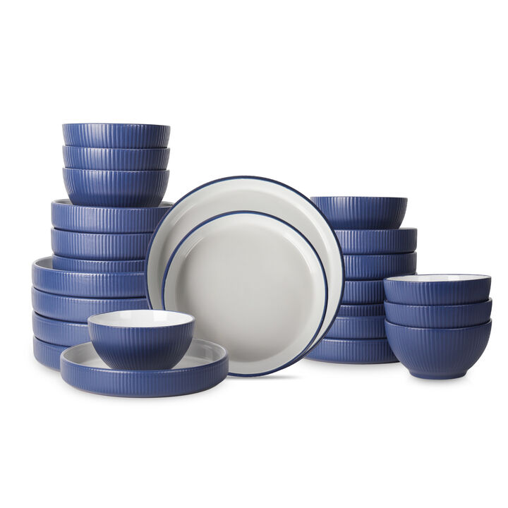 Christian Siriano Larosso Stoneware 24 Piece Dinnerware Set Christian Siriano Larosso Stoneware 24 Piece Dinnerware Set