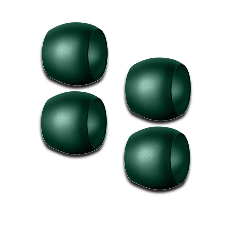 Atmosfera 4 Piece Napkin Ring in Materic Green Atmosfera 4 Piece Napkin Ring in Materic Green
