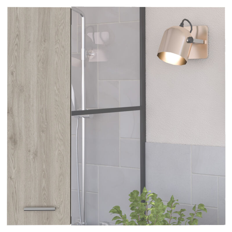 Crawford 4-Shelf Medicine Cabinet Light