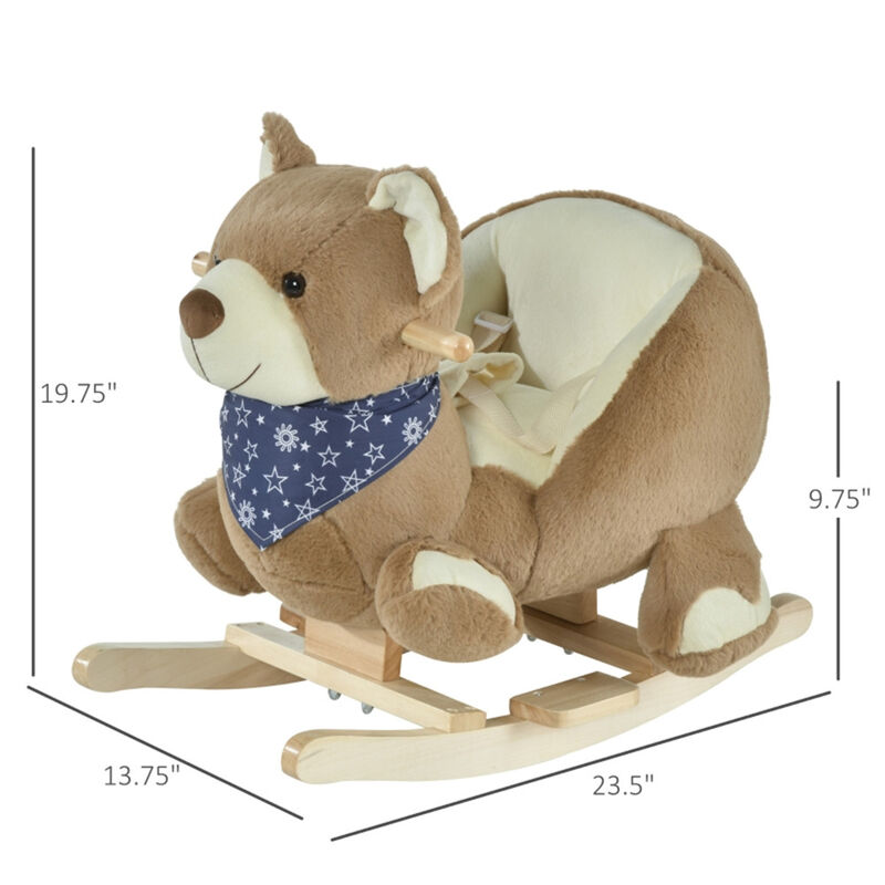 Baby Rocking Horse, Soft Plush Toy for Infants and Toddlers, Safe & Fun Ride