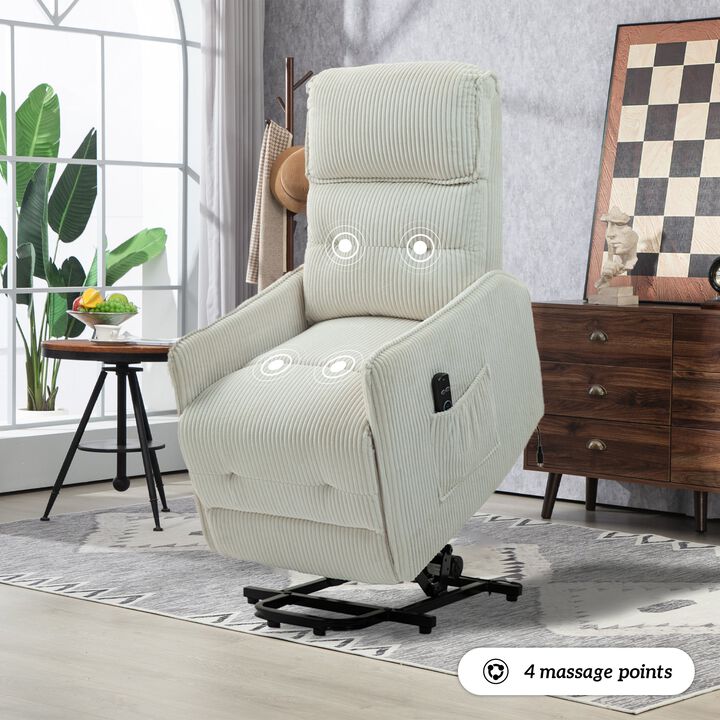 Mondawe Electric Recliner Chairs, Side Pocket Power Chaises Pocket Springs Seat Cushion