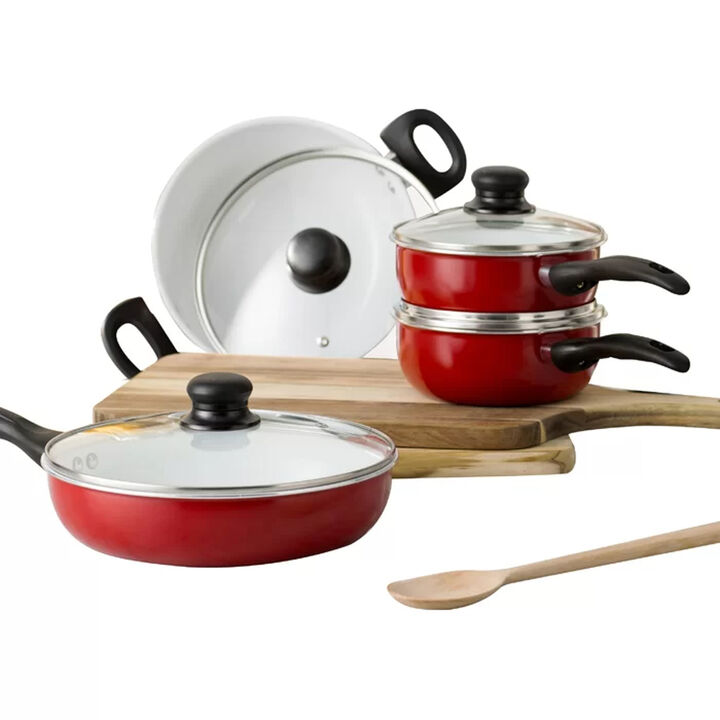 8 Piece Thermal Conducting Aluminum Non-Stick Cookware Set
