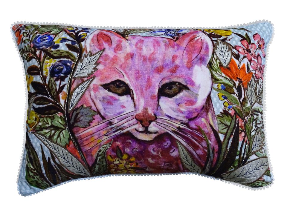 Hand Illustrated  Decorative Fall Pillow 14"X20"