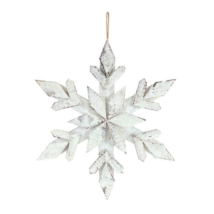 Snowflake Holiday Ornament for Christmas Tree Decoration (Set of 6)