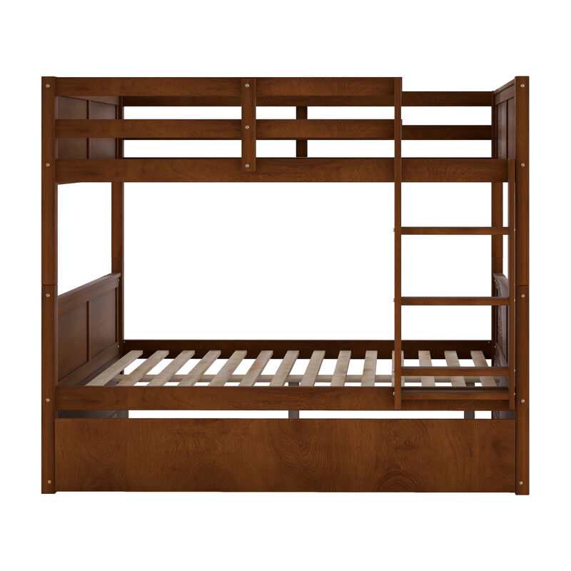 Full Over Full Bunk Bed With Twin Size Trundle