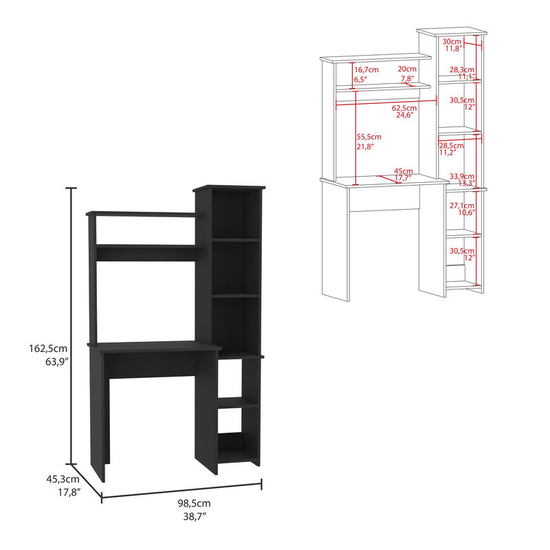 Desk Logan, Office, Black