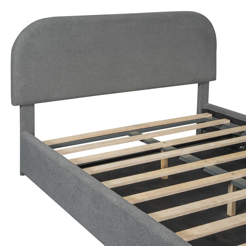 Merax Teddy Platform Bed with Hydraulic Storage System