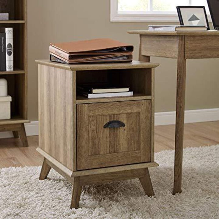 Caffoz Newport Series Wooden Home Office File Cabinet for Letter and Legal File