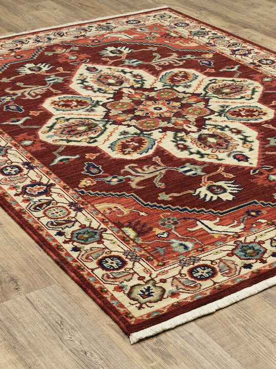 Lilihan 2' x 3' Red Rug