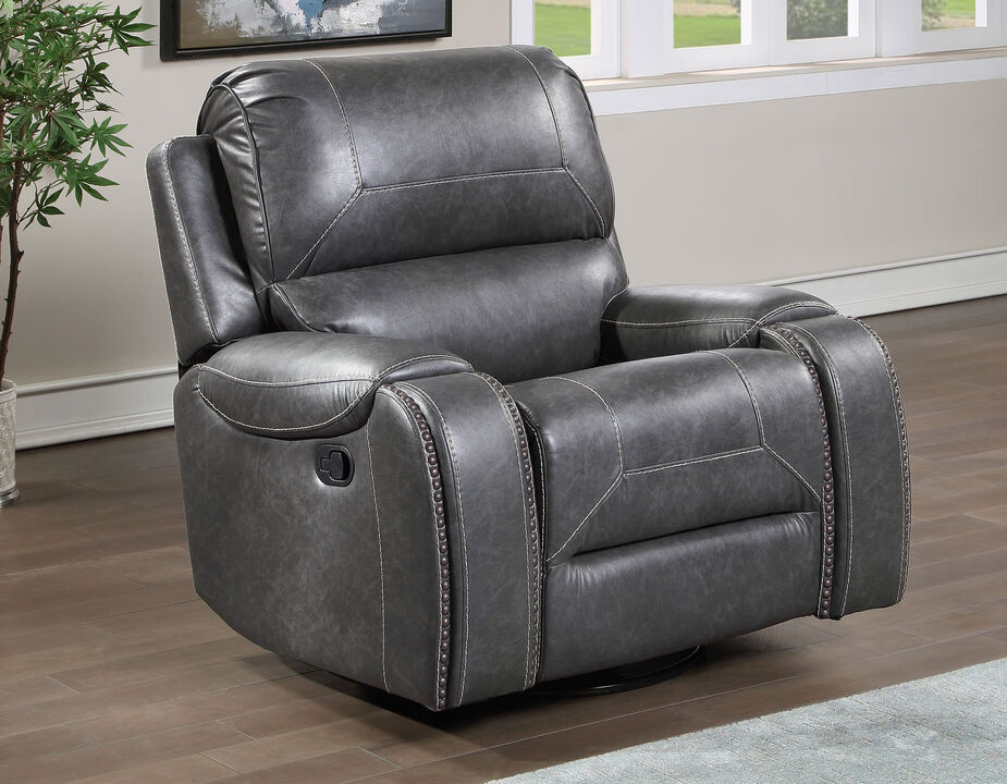 Keily Gray Swivel Glider