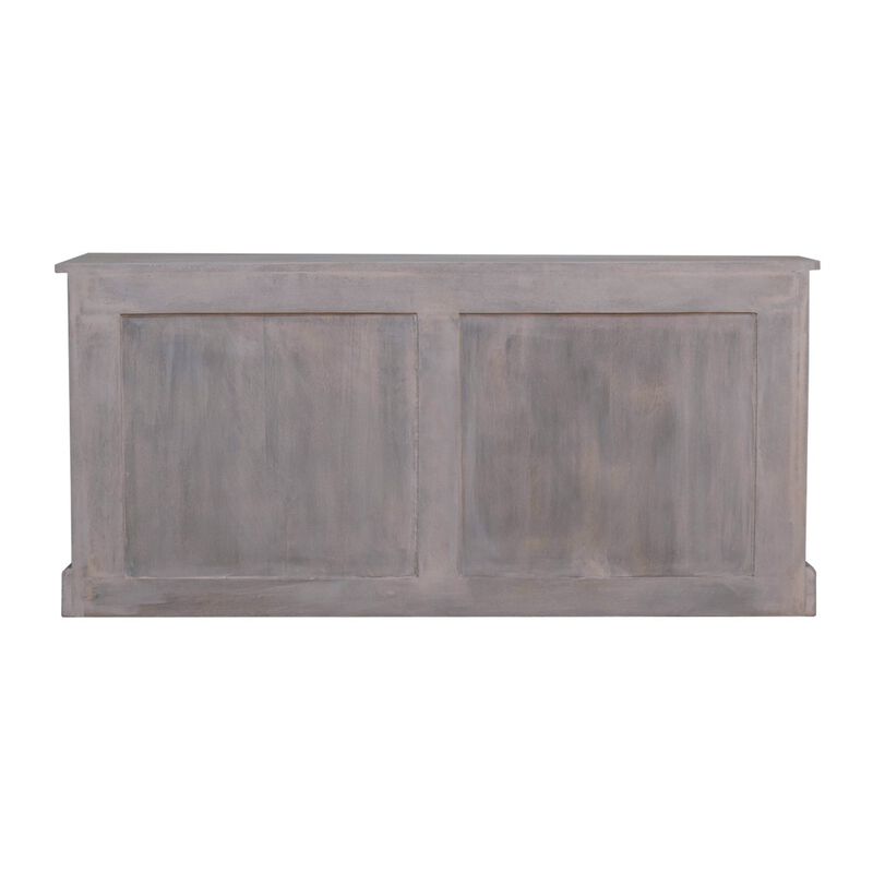 Artisan Furniture Solid Wood Acid Wash Basket Storage Cabinet
