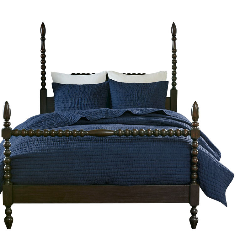 Gracie Mills Rogelio Hand-Quilted Channel Stitching Cotton Quilt Set