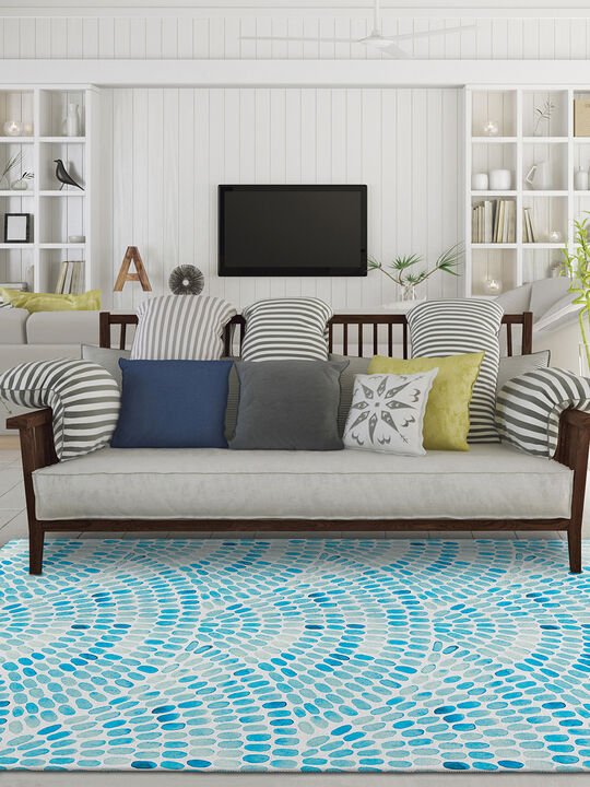 Seabreeze SZ7 Teal 10' x 14' Rug