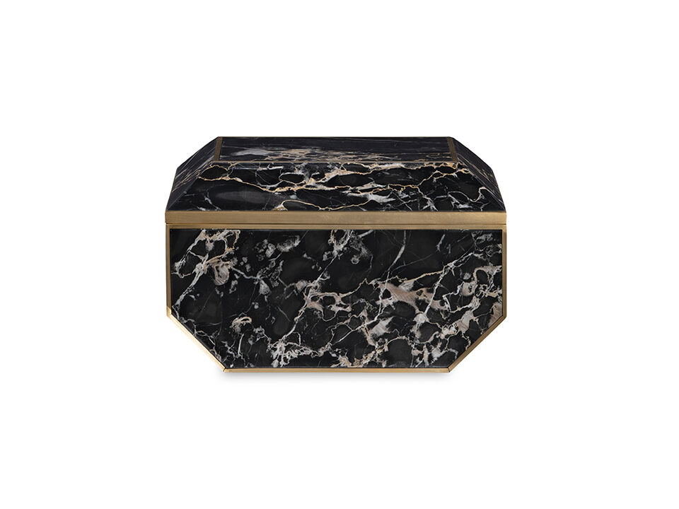Large Brass & Golden Portoro Box