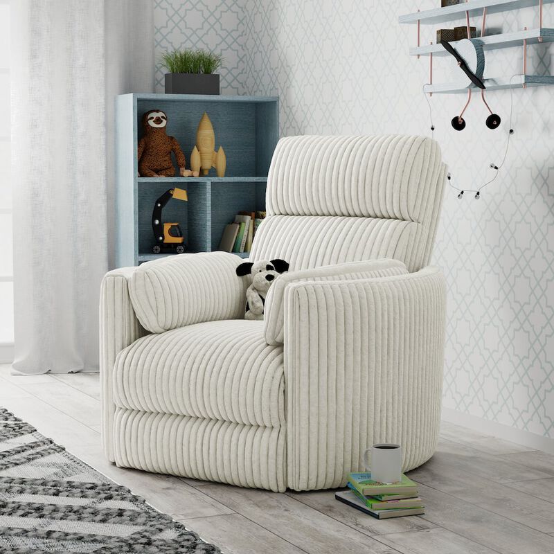 Parker Living Mega Ivory Swivel Power Glider Recliner