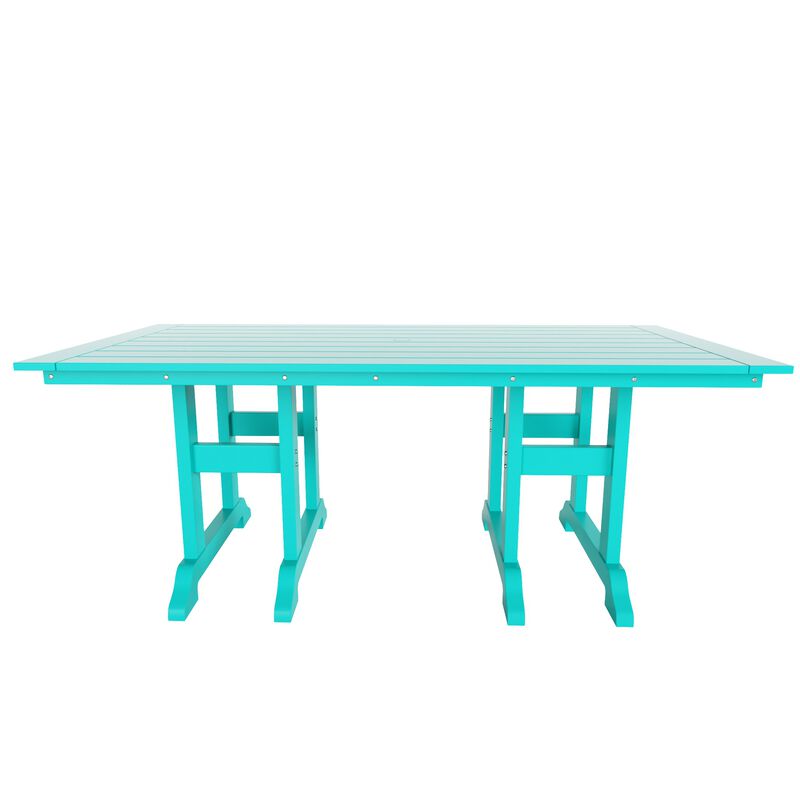 WestinTrends 7-Piece HDPE Outdoor Dining Patio Table and Chairs Set