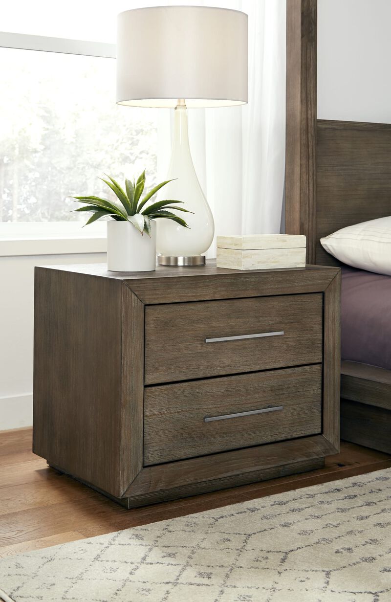 Melbourne Two Drawer Nightstand with USB