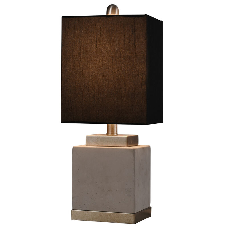 Soft Brass & Cement Table Lamp