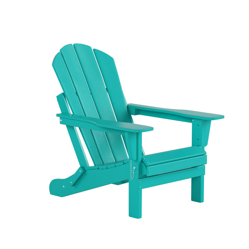 WestinTrends 3-Piece Outdoor Patio Adirondack Chairs with Side Table Set
