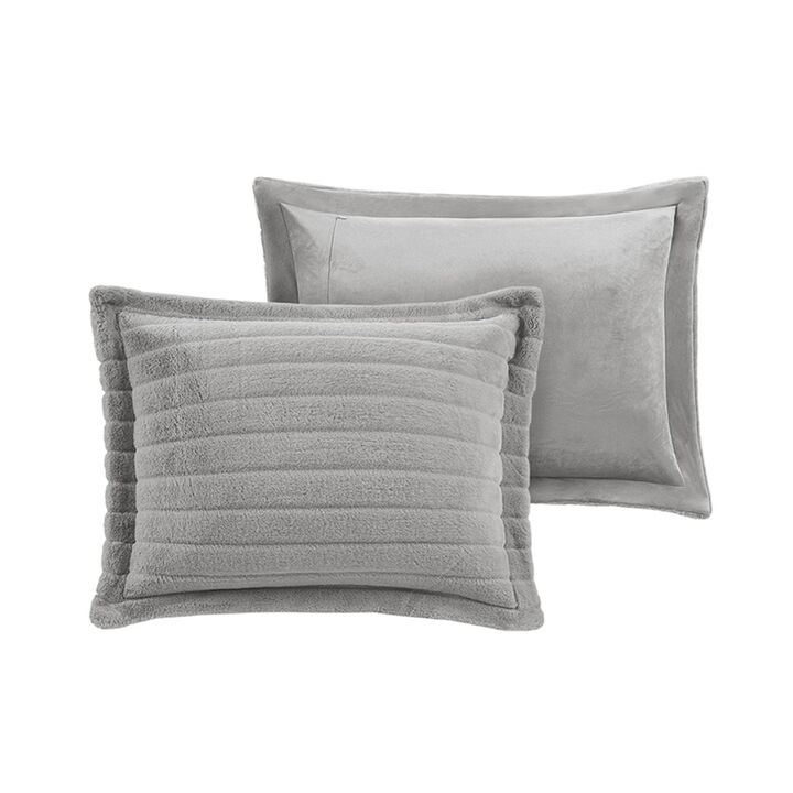 Gracie Mills Cedrick Faux Fur Comforter Set