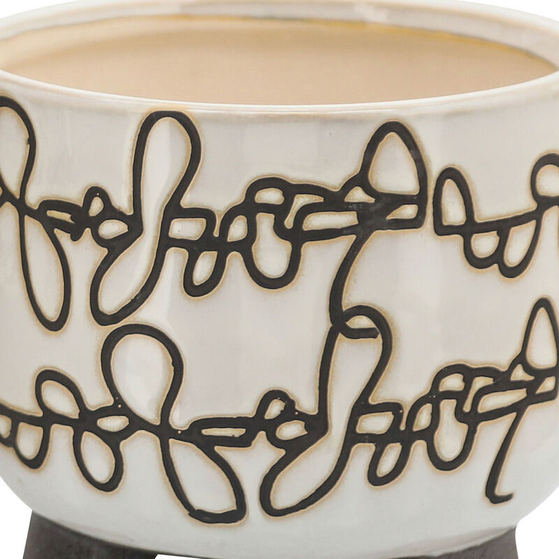 Scribble Foot Planter