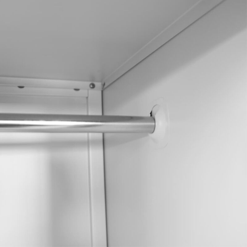 vidaXL Locker Cabinet with 2 Compartments 15"x17.7"x70.9"