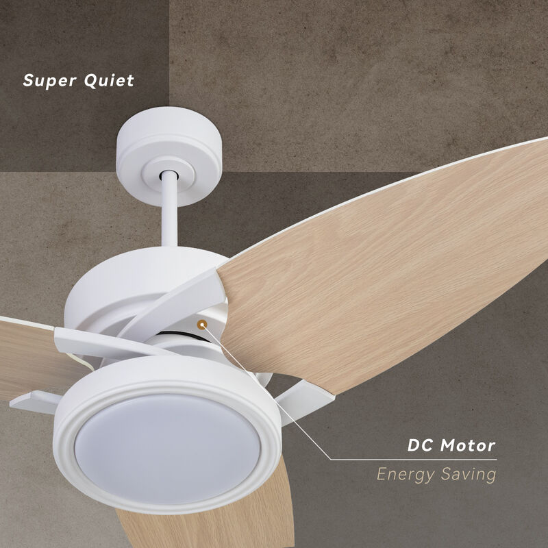 LED Indoor Smart Ceiling Fan with Remote Control Energy-Efficient, Stylish Cooling Solution for Home