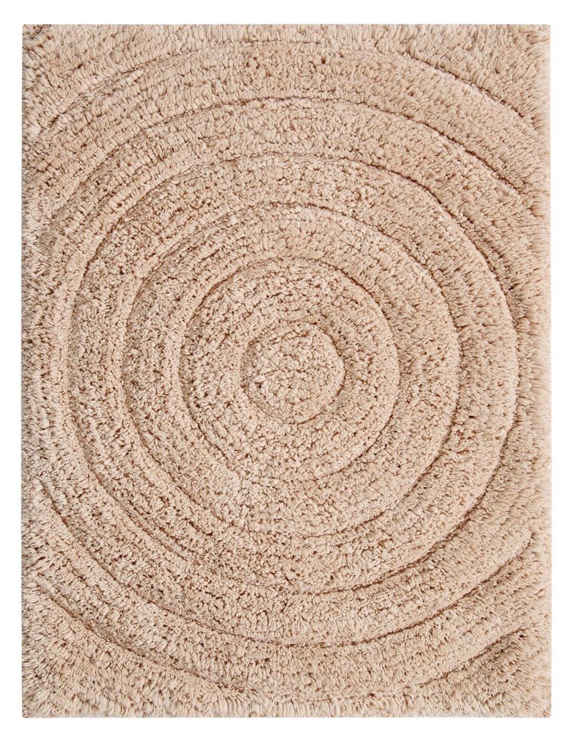 Knightsbridge Echo 220 GSF Non Skid Back Bath Rug 17" x 24" - Natural