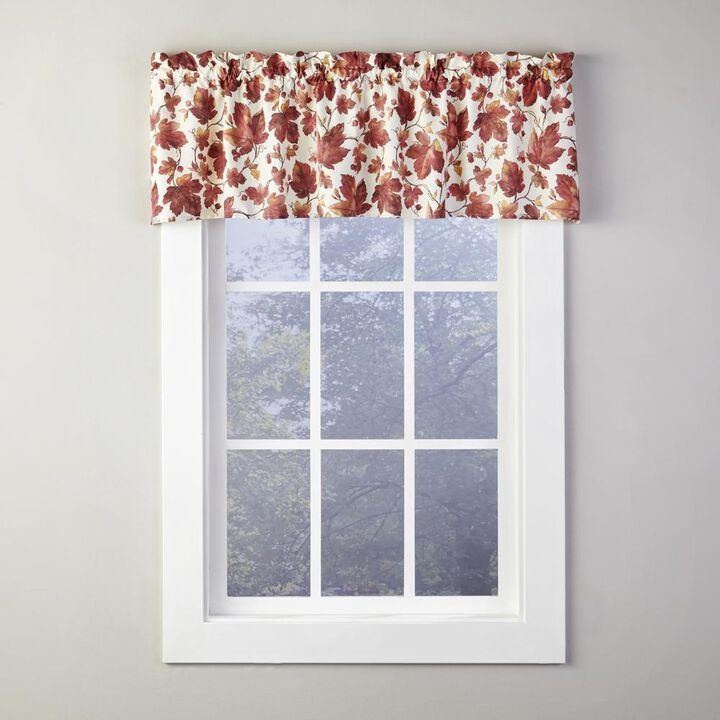 SKL Home Saturday Knight Ltd Falling Leaves Valance - 58 x13", Spice