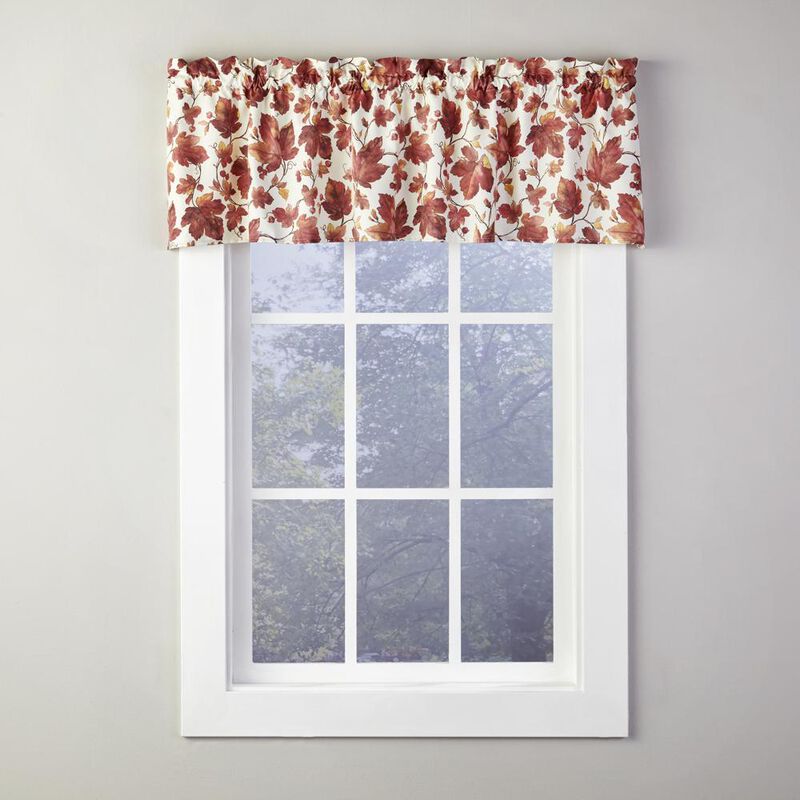 SKL Home Saturday Knight Ltd Falling Leaves Valance - 58 x13", Spice