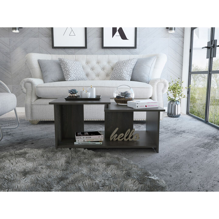 Wema 3 Coffee Table, Lower Open Shelf - Espresso