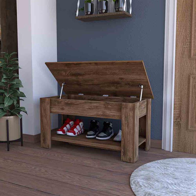 Storage Table Polgon, Living Room, Dark Brown
