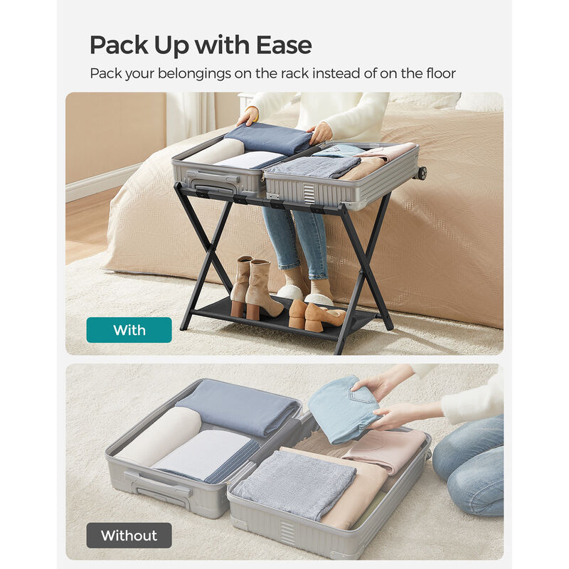 Luggage Rack for Guest Room - Stylish and Practical Suitcase Stand for Convenient Use