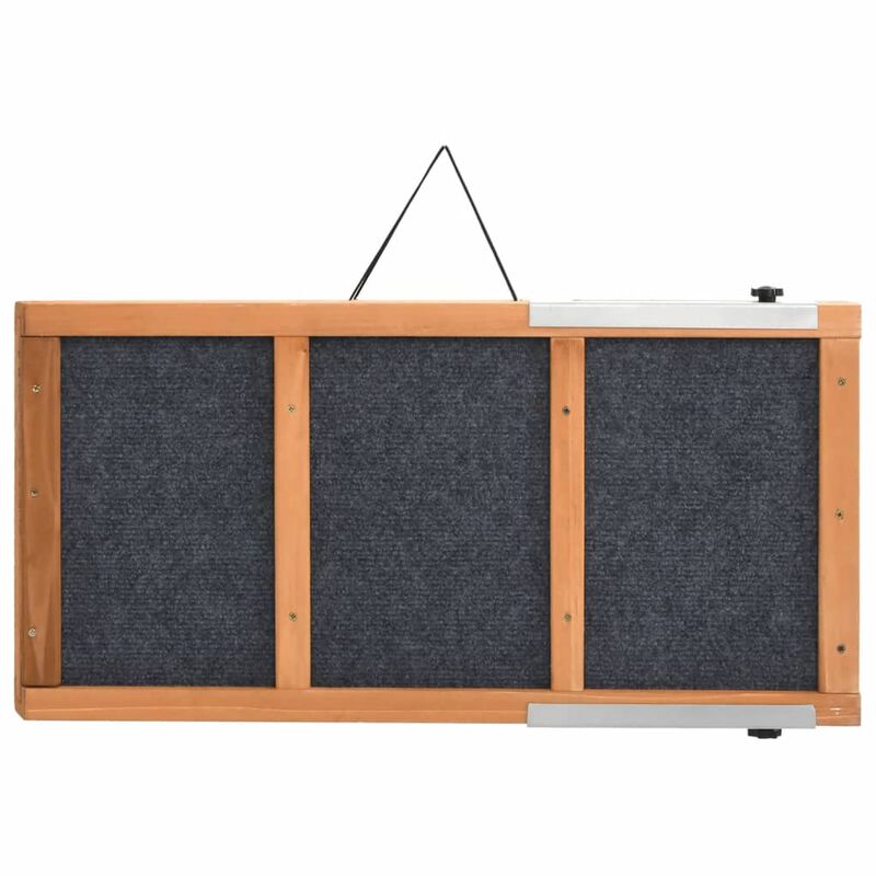 Dog Ramp Gray 47.2"x11.8" Solid Wood Fir