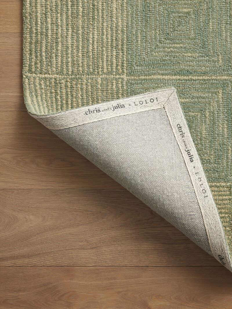 Francis FRA02 Green/Natural 7'9" x 9'9" Rug