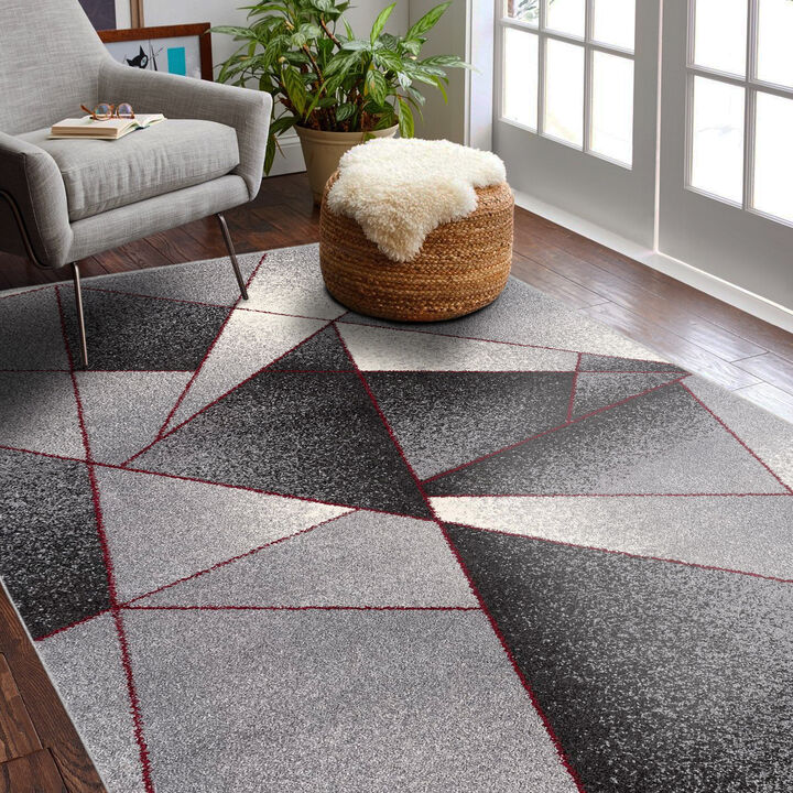 Nova Contemporary Geometric Indoor Area Rug