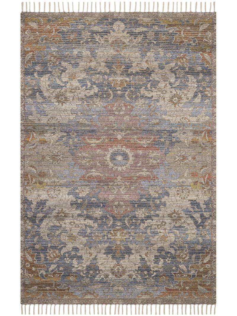 Cornelia COR06 Denim/Multi 18" x 18" Sample Rug