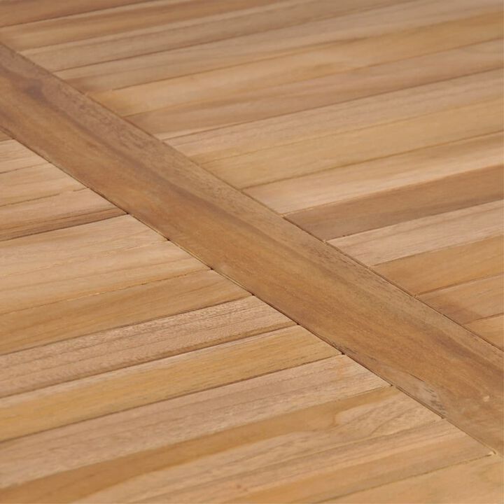vidaXL Garden Table 31.5"x31.5"x30.3" Solid Teak Wood