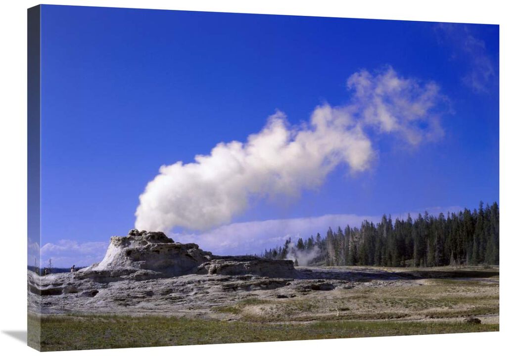 Castle Geyser, Yellowstone National Park, Wyoming-Canvas Art-32x24