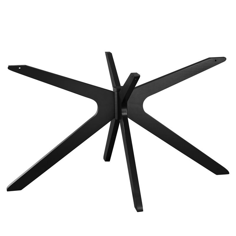 Modway - Traverse 63" Oval Dining Table Black Black