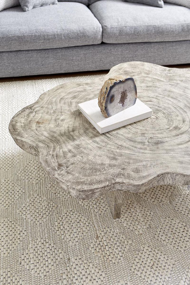 Floating Coffee Table on Acrylic Legs