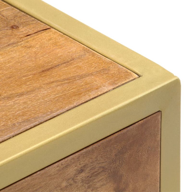 vidaXL Bedside Cabinet 15.7"x13.8"x19.7" Solid Mango Wood
