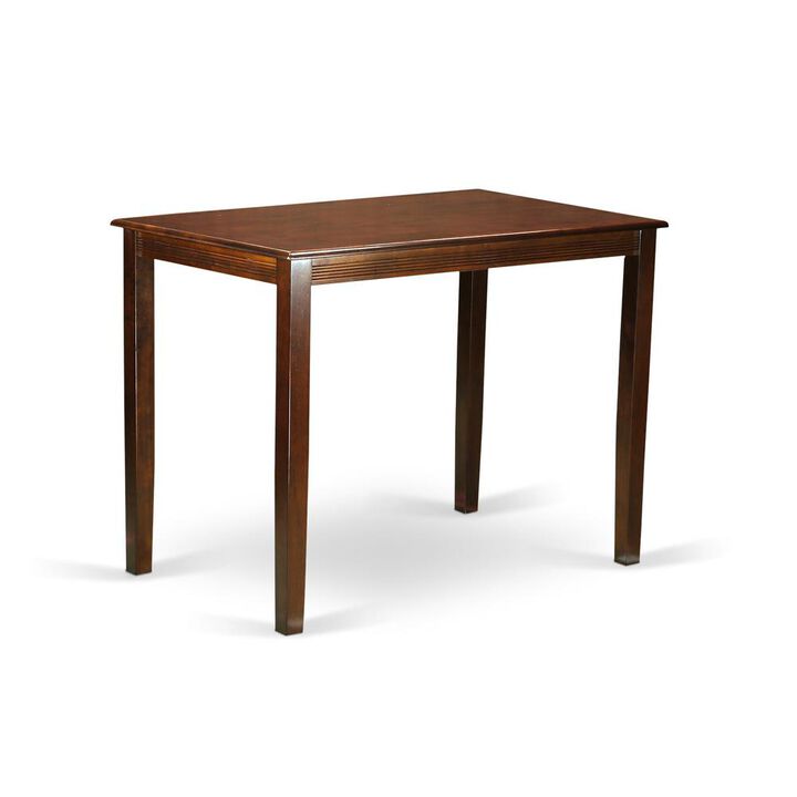 East West Furniture Yarmouth  Counter  Height  Table  Finished  in  Mahogany