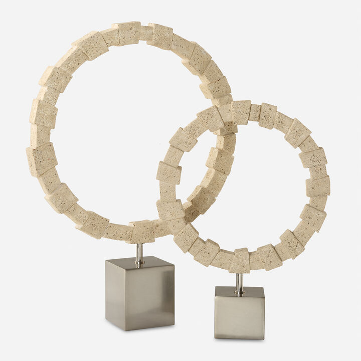 Ivory Fusion Rings (Set of 2)