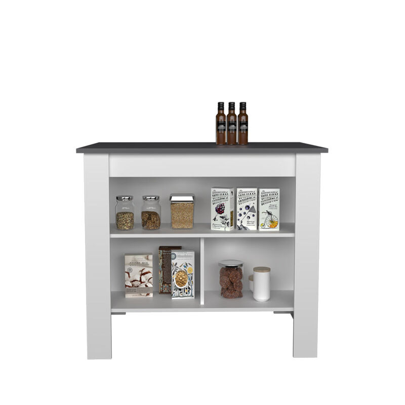 Kitchen Island Ada, Kitchen, Matt Gray / White
